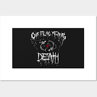 OUR FLAG MEANS DEATH METAL DESIGN Posters and Art